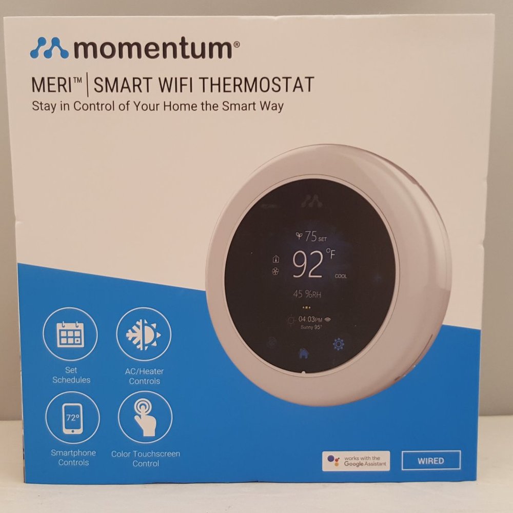 Momentum Meri Smart WiFi Thermostat | WIRED Works w/ Google Asst
